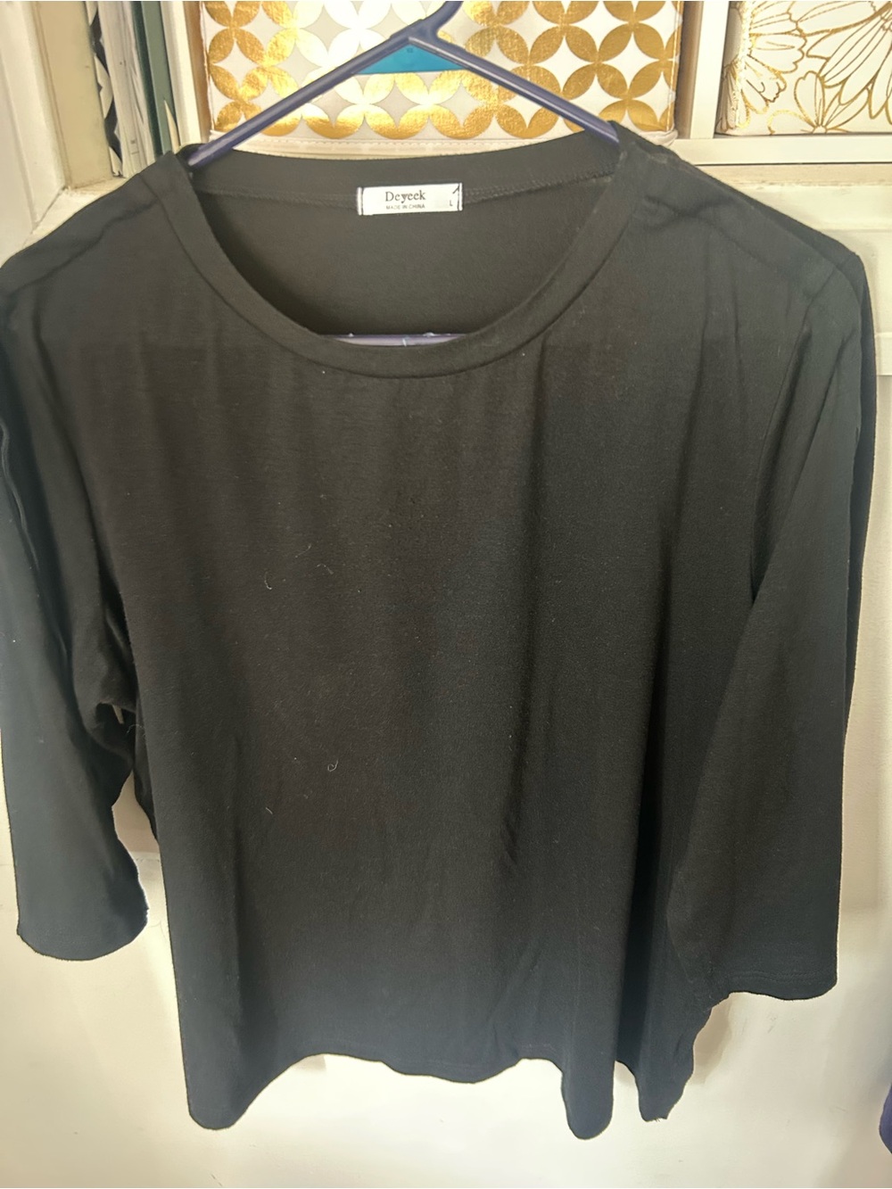 Deyeek Black Tear Away Long-Sleeve Top